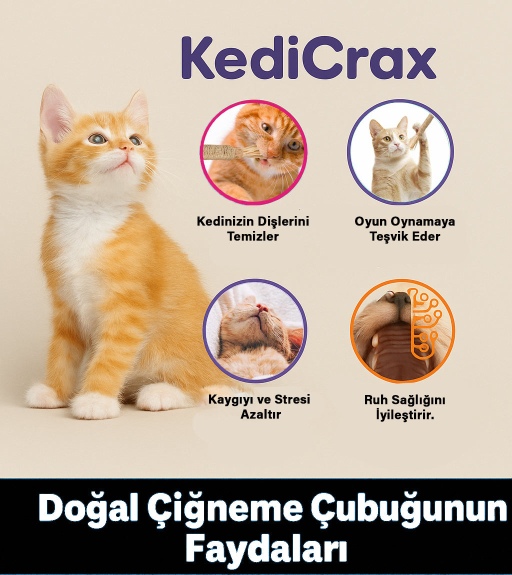 KediCrax Doğal Çiğneme Çubuğu