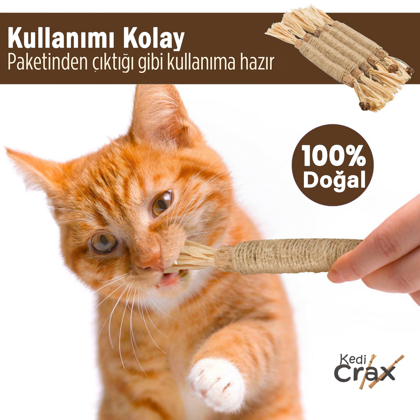 KediCrax Doğal Çiğneme Çubuğu